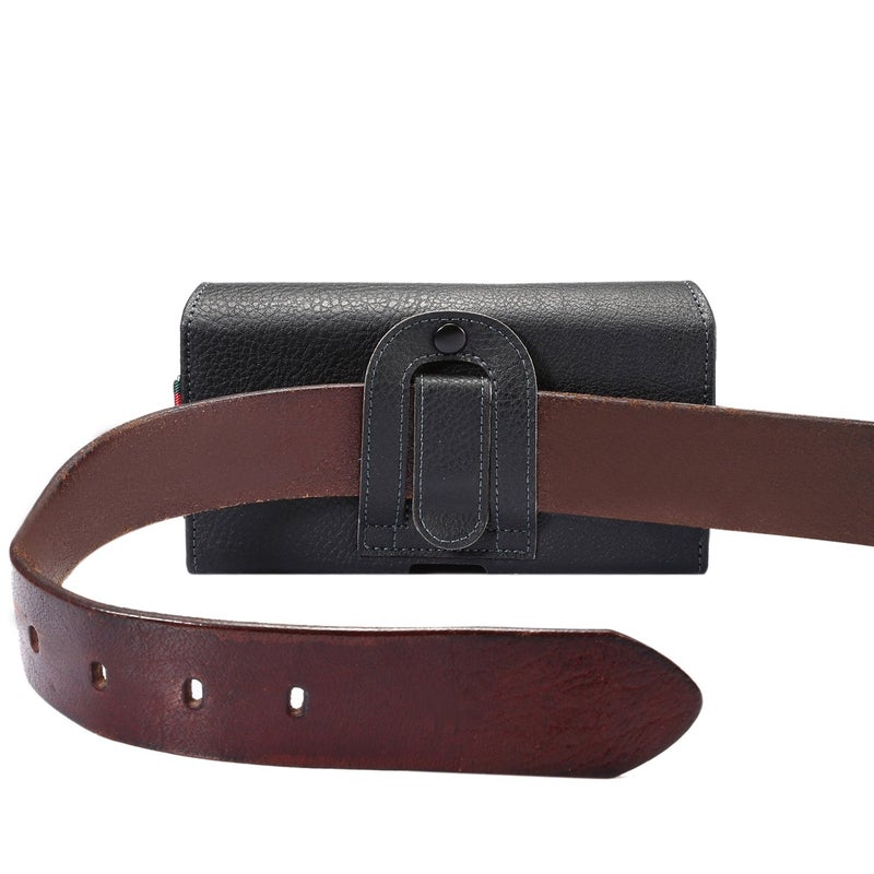 Jlyifan Dual Poacket Horizontal Executive Holster Belt Clip Pouch Case for iPhone 16 Plus iPhone 17 Pro Max Samsung Galaxy S25 Ultra S24 FE S23 Ultra A15 A16 A36 A35 Google Pixel 9 Pro XL - Image 5